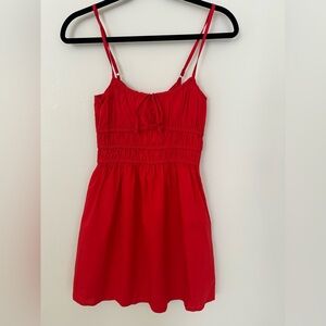 NWT! Faithfull the Brand Smocked Alboa Dress - Cherry Tomato